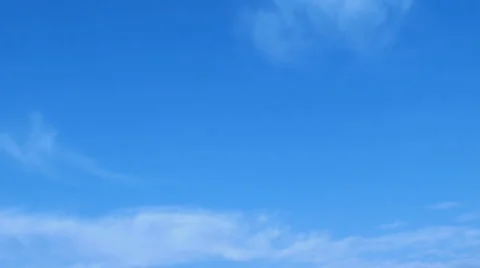 Clean Sky witn small clouds Time Lapse Stock Footage 40752964