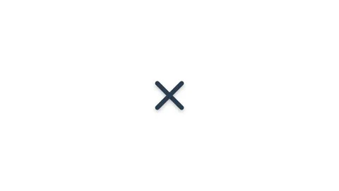 A clean, smooth 4K motion graphics animation of a three-line hamburger menu.. Stock Footage 345640703