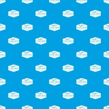 Clean snow pattern seamless blue Stock Illustration