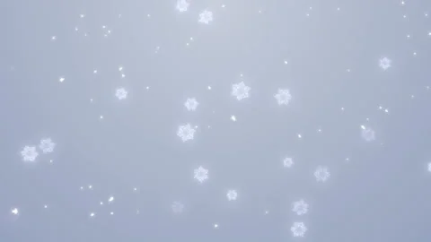 Clean Snowflake Falling on a white background Stock Footage 222034236