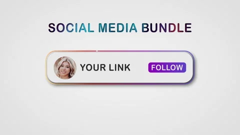 Clean Social Media Lower Thirds Bundle Stock After Effects
