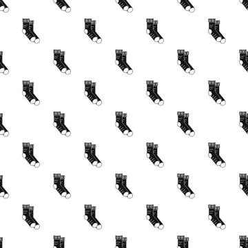 Clean socks pattern seamless vector Stock Illustration
