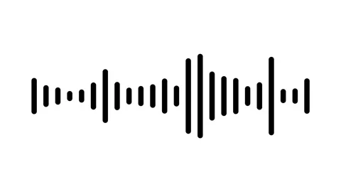 Clean Sound Wave Visualizer Animation With Digital Rhythm Tracking Effect Stock Footage 341159792