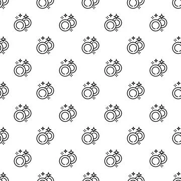 Clean sparkling dishes pattern representing kitchen hygiene and tidiness Stock Illustration