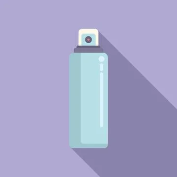 Clean sprayer icon flat vector. Palm cleanse Ilustración de archivo