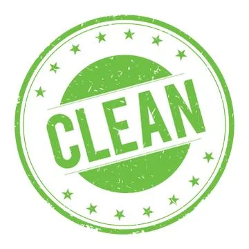 CLEAN stamp sign Illustrazione stock