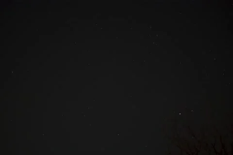Clean Starry Night Sky Time-Lapse Constellations Twinkling Stars Video stock 202344828