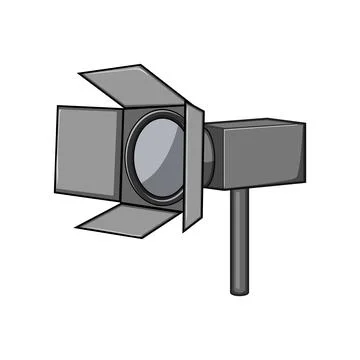 Clean studio light cartoon vector illustration Illustrazione stock