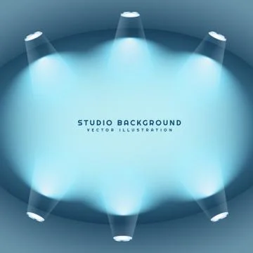Clean studio lights background Stock Illustration