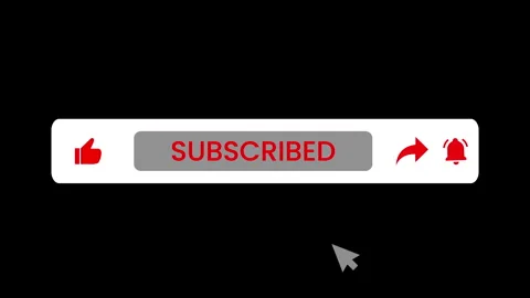 Clean Subscribe Button Animation – 4K Loop with Alpha Channel Stock Footage 300698860