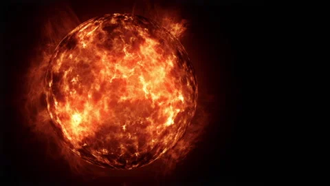 Clean Sun On Black Background Stock Footage 229546552