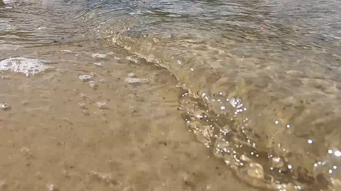 Clean sunlight surface water motion Stock Footage 126491690