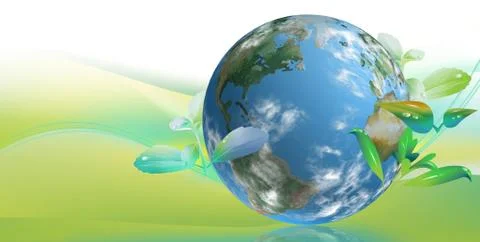 Clean tech world Stock-Illustration