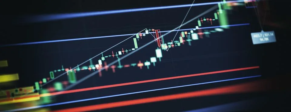 Clean Technical Analysis Screen Showing Price Action and Market Structure Stock-Fotos