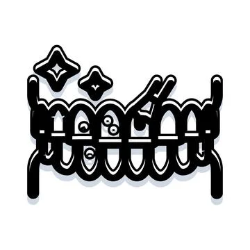 Clean teeth brushing hygiene and oral care Stock Illustration