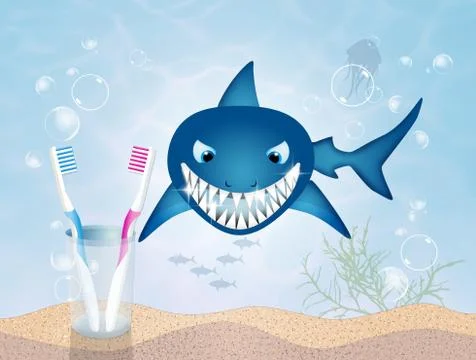 Clean teeth Stock Illustration