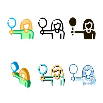 Clean tennis player icon vector outline Stock Illustration