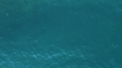 Clean Top-Down Aerial of a Deep Blue Ocean 4K Stock Footage 315630963