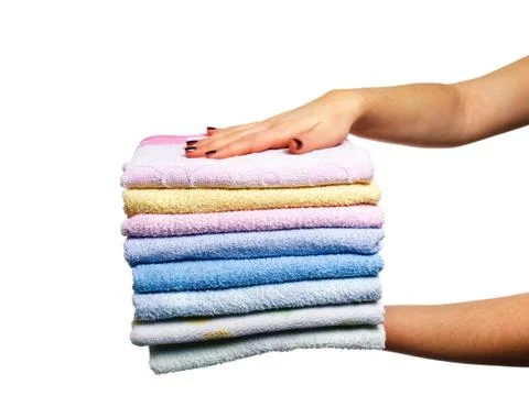 Clean towels Stock Photos
