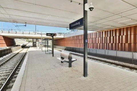 Clean train station Stock Photos