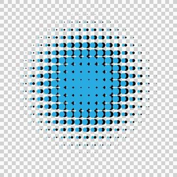 Clean transparent hexagonal dot grid in calming blue. 스톡 일러스트