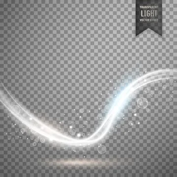 Clean transparent white light effect background Stock Illustration