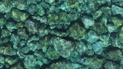 Clean turquoise sea water pattern Stock Footage 265500862