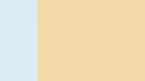 A clean two-tone composition pairs soft aqua and warm peach in a calm moder.. Ilustração Stock