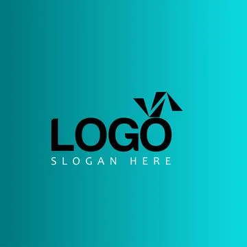 Clean Typography Logo Stock Illustration