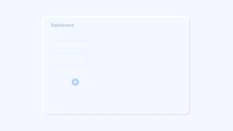 Clean UI dashboard interface animation with moving cursor Stock Footage 346539972