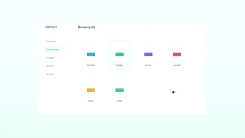 Clean UI screen recording of file management software Vídeo Stock 346926523