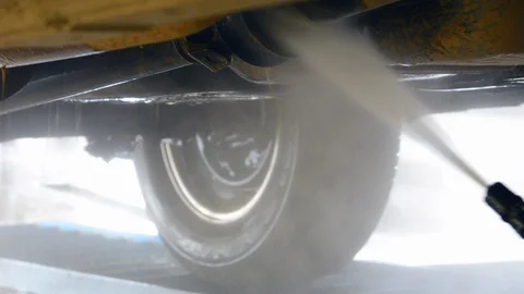 Clean under the car Stock Footage 121394558