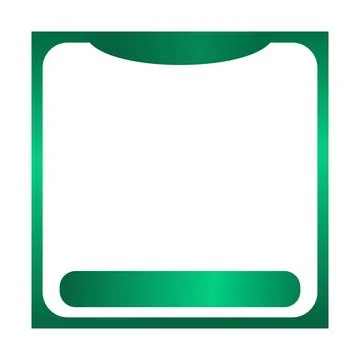 A Clean Vertical Product Display Frame Template with Rounded Corners and a .. Stock Illustration