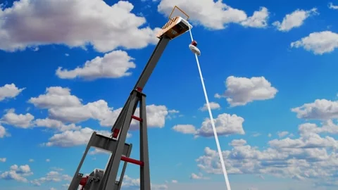 Clean vs dirty energy. Jack oil pump against blue sky. Sustainable developm.. 스톡 동영상 231470864