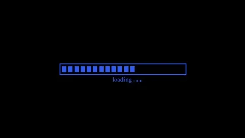 Clean Waiting Progress Indicator Animation with Smooth Loading Bar Effect Stock Footage 337069833