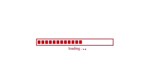 Clean Waiting Progress Indicator Animation with Smooth Loading Bar Effect Stock Footage 337069845