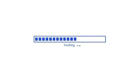 Clean Waiting Progress Indicator Animation with Smooth Loading Bar Effect Stock Footage 337069848