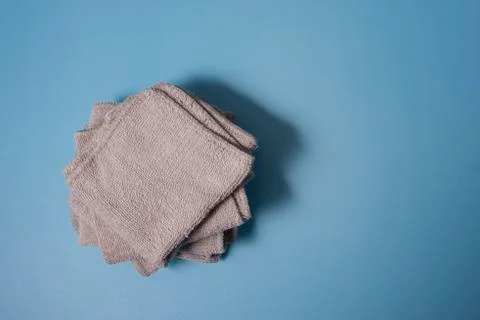 Clean wash cloths in a stack Stock Photos