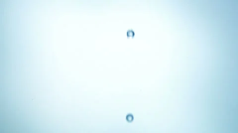 Clean water and water drops in slow motion Vídeo Stock 24465443