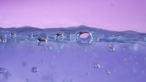 Clean water bubbles rising up Stock-Footage 234503464
