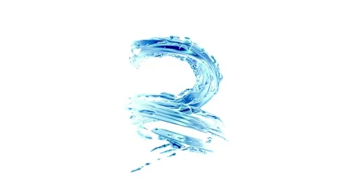 Clean water circular flow in slow notion isolated Vidéo 105576403