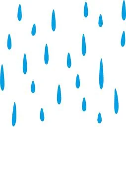 Clean Water Drop Vector Line Art Illustration Isolated on White Background イラスト素材
