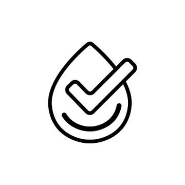 Clean water icon vector. Isolated contour symbol illustration 스톡 일러스트