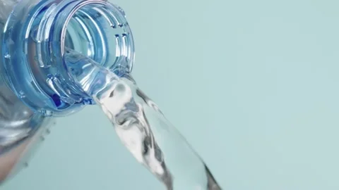 Clean water pours from the bottle Stock Footage 150646730