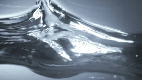 Clean Water side splashing and waving in slow motion. Stock Footage 107969022