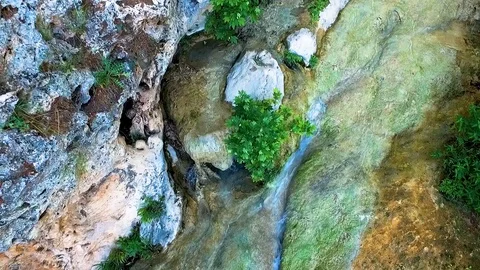 Clean Water Stream on Rocks Stock Footage 130104343