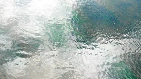 Clean water surface flowing close-up Stock Footage 339030055