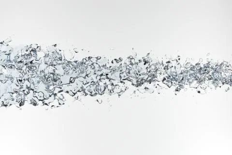 Clean water on white background Ilustração Stock