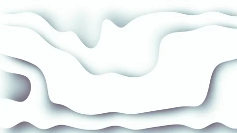 Clean white abstract paper cut out layers background motion Stock Footage 327473543