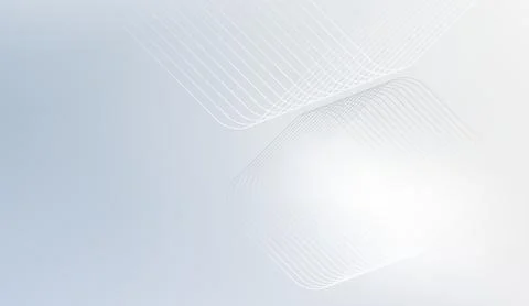 Clean white and grey abstract background featuring smooth flowing lines and Stock Illustration